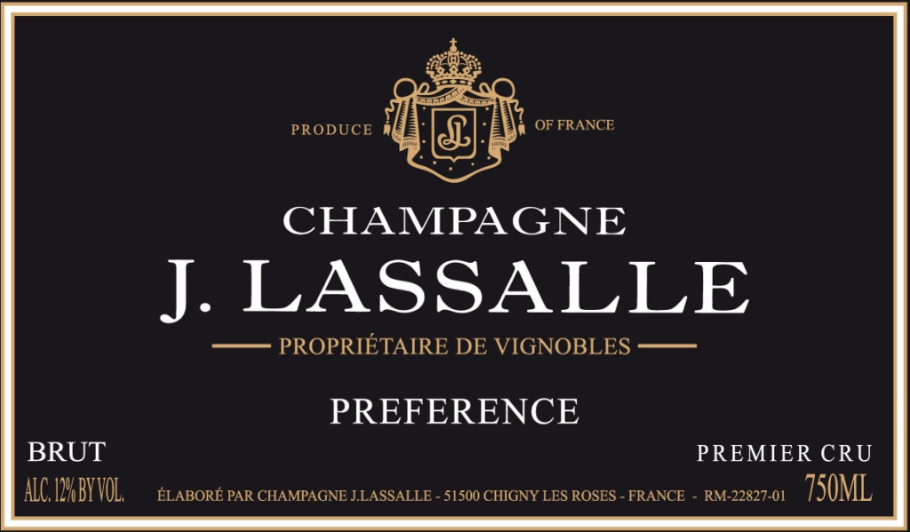 J. Lassalle Brut Preference Premier Cru Best Champagne Under $100