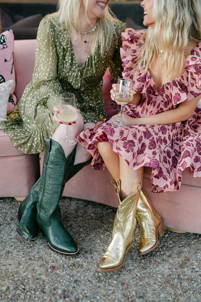 A unique pairing of M. Chapoutier wine and City Boots showcased during the Austin event